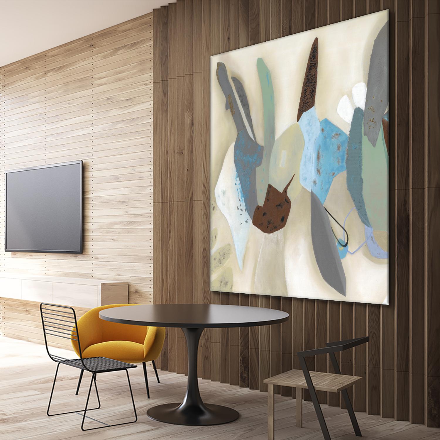 Saving Odds I by Diana Rosa on GIANT ART - cyan abstract