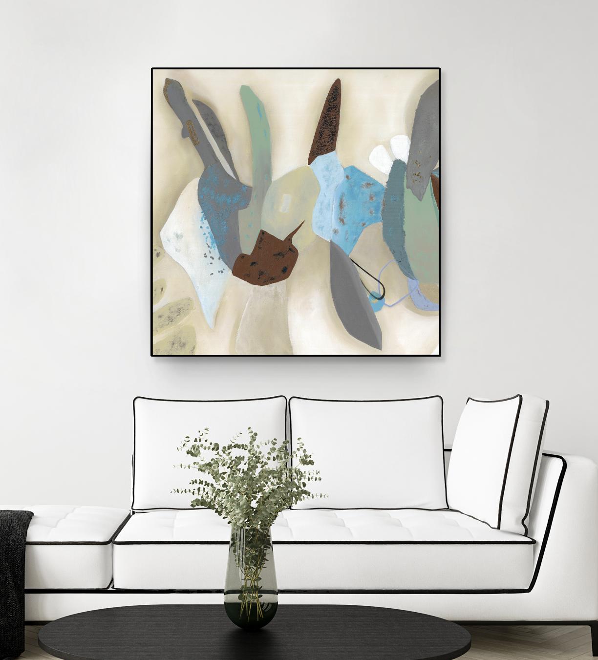 Saving Odds I by Diana Rosa on GIANT ART - cyan abstract