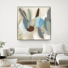 Saving Odds I by Diana Rosa on GIANT ART - cyan abstract