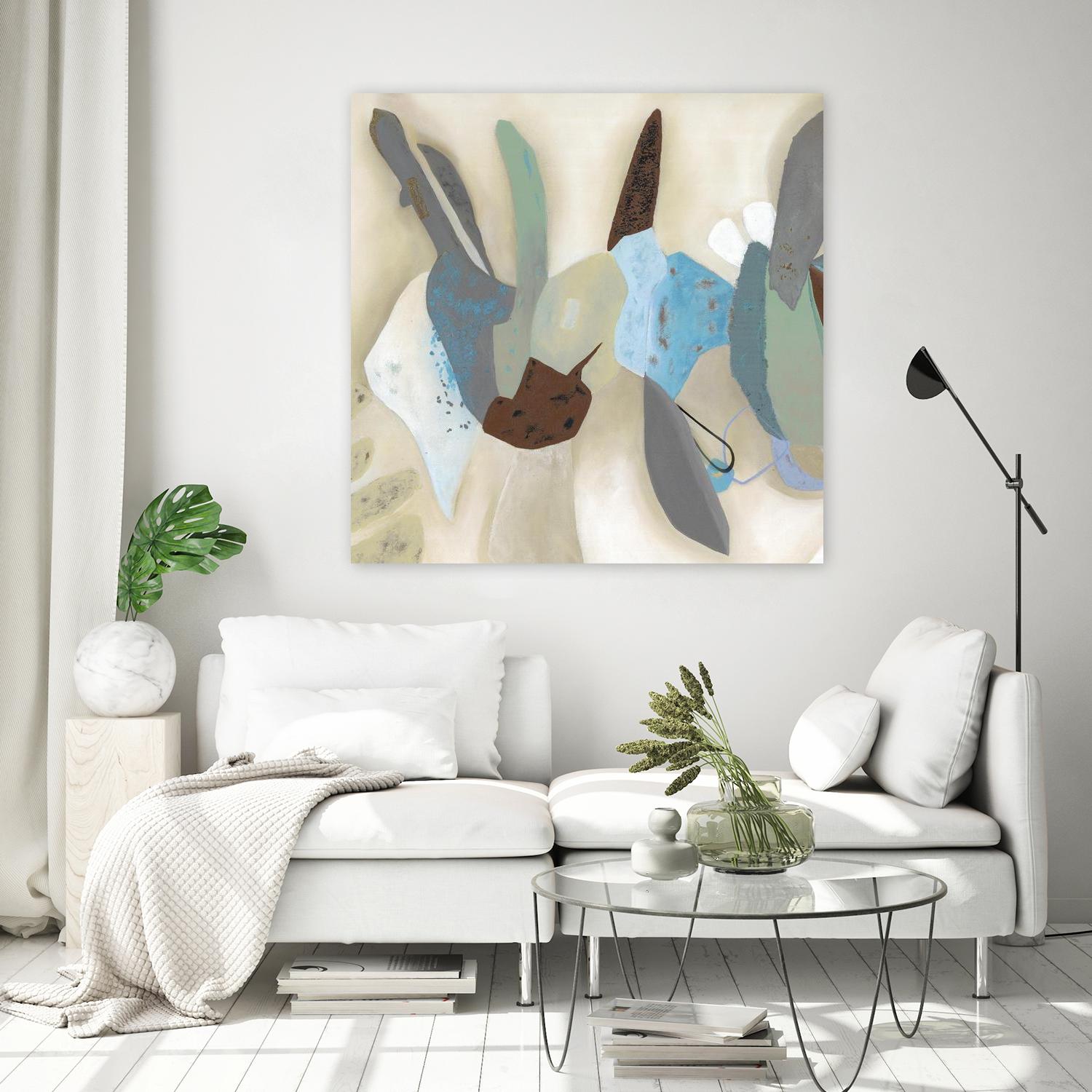 Saving Odds I by Diana Rosa on GIANT ART - cyan abstract