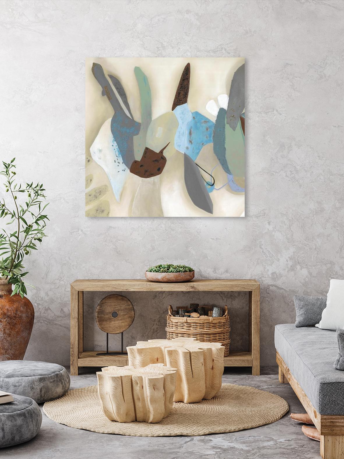 Saving Odds I by Diana Rosa on GIANT ART - cyan abstract