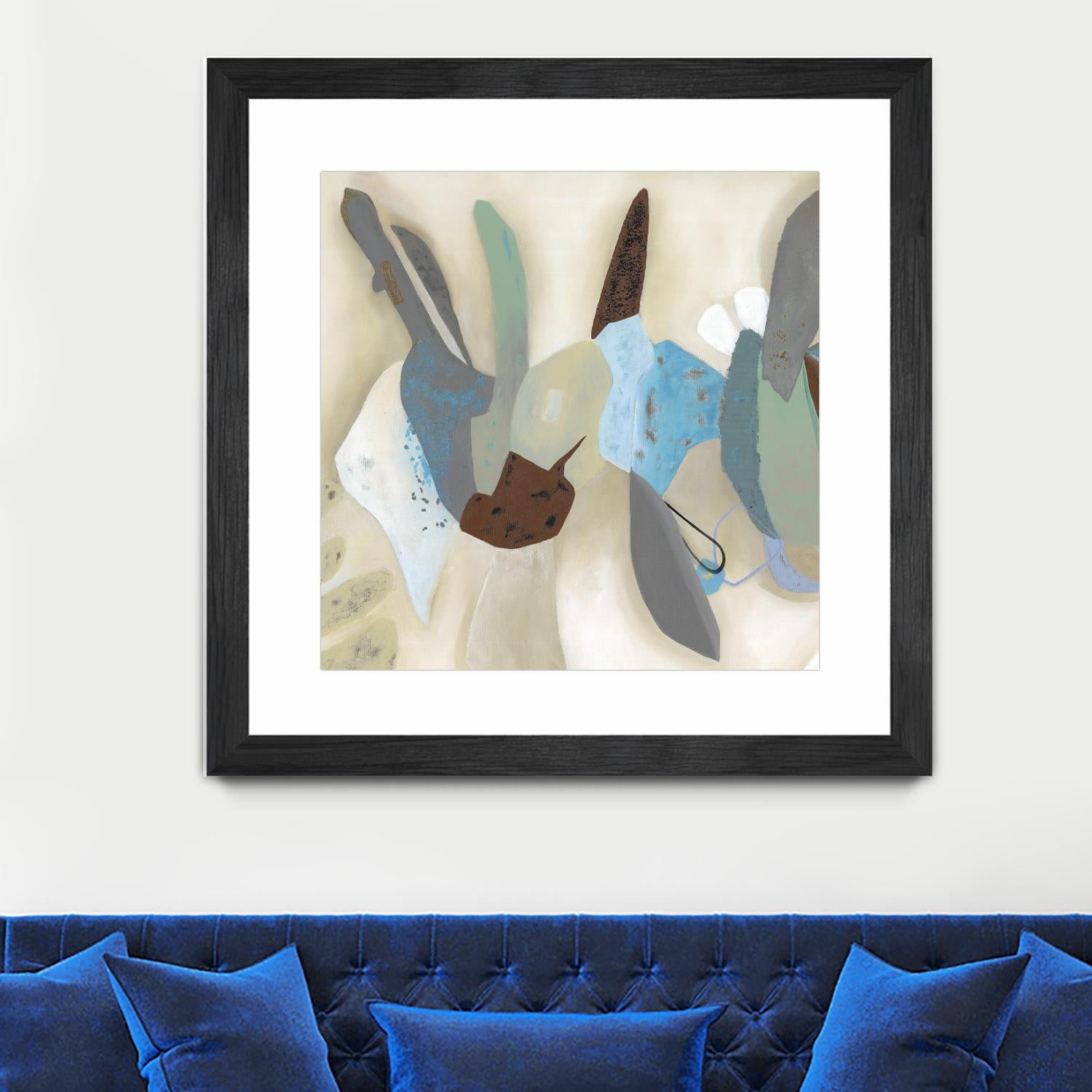 Saving Odds I by Diana Rosa on GIANT ART - cyan abstract