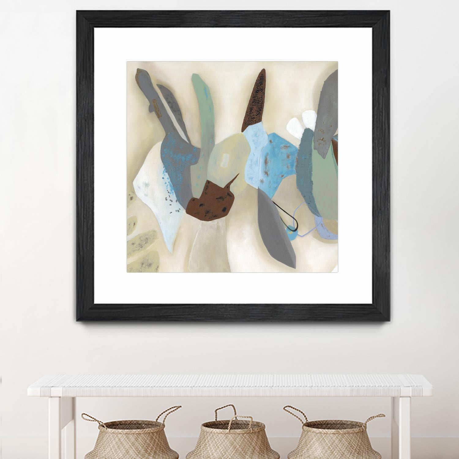 Saving Odds I by Diana Rosa on GIANT ART - cyan abstract