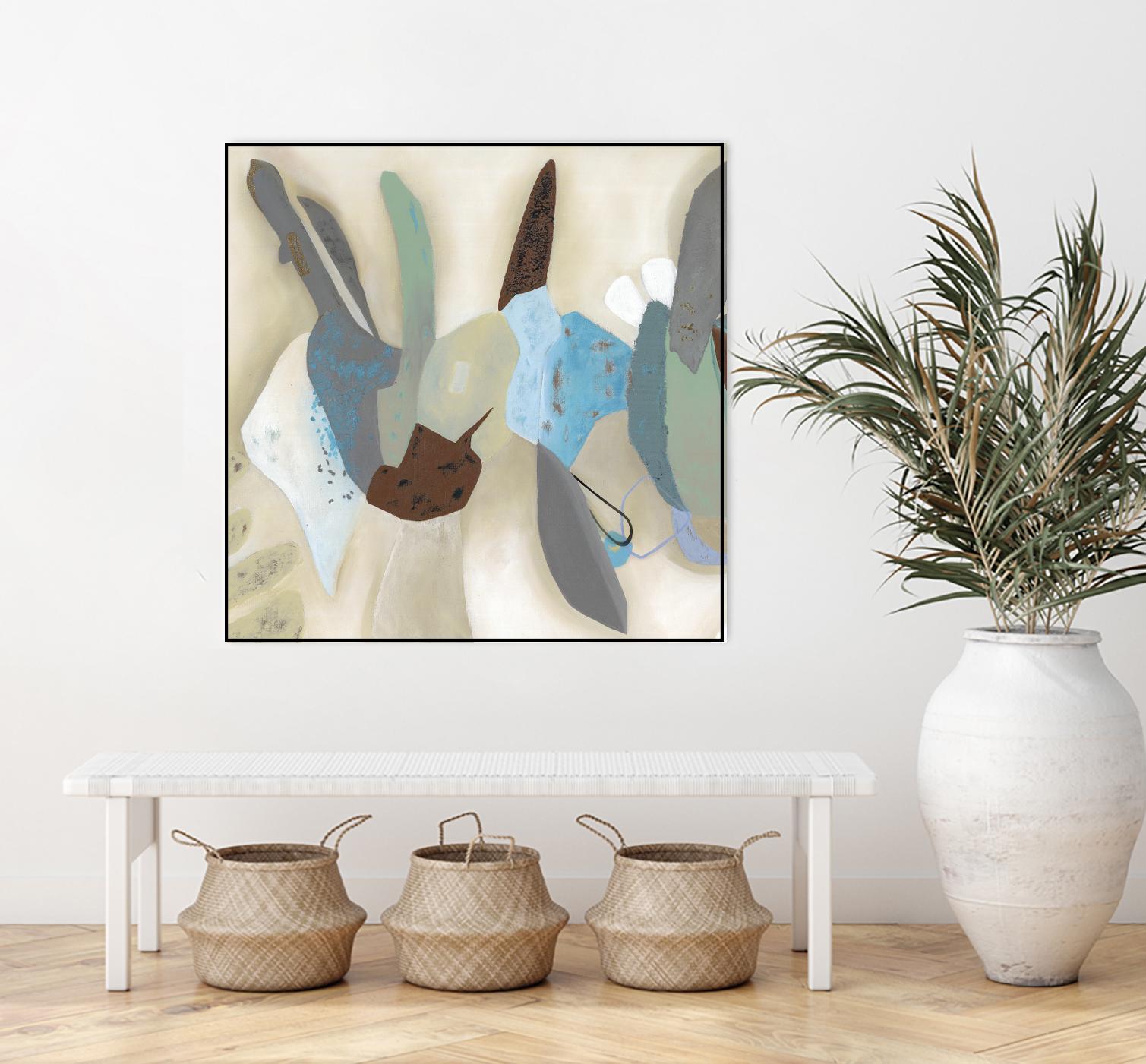 Saving Odds I by Diana Rosa on GIANT ART - cyan abstract