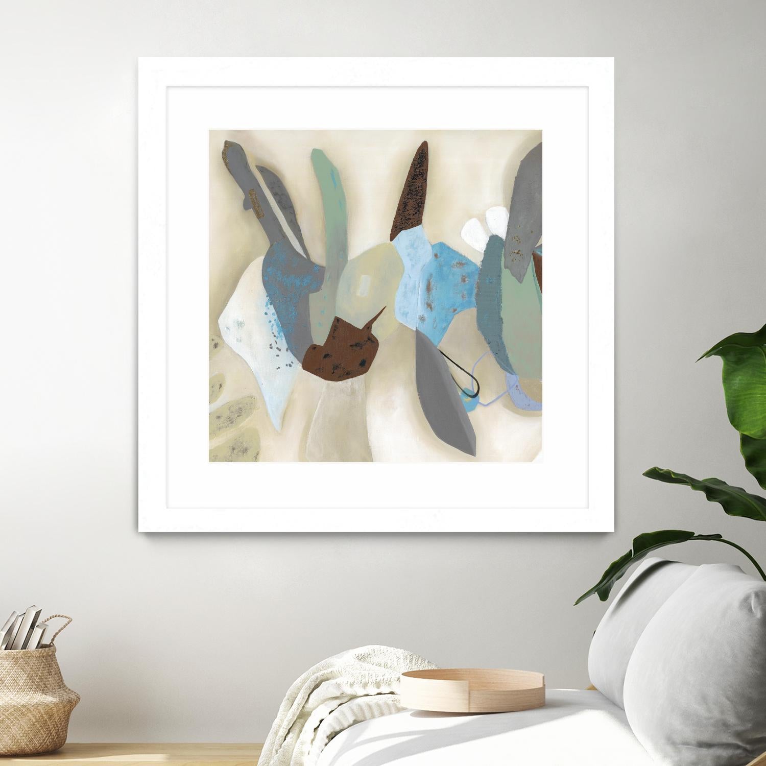 Saving Odds I by Diana Rosa on GIANT ART - cyan abstract