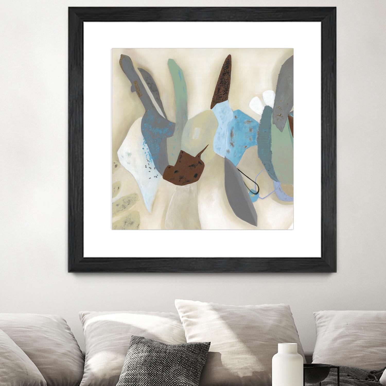 Saving Odds I by Diana Rosa on GIANT ART - cyan abstract