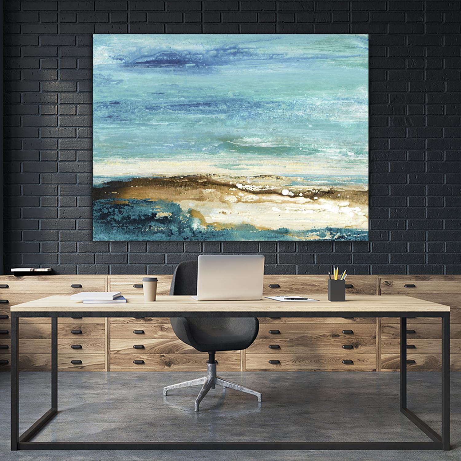 Beach Day by Grace Rowman on GIANT ART - white abstract