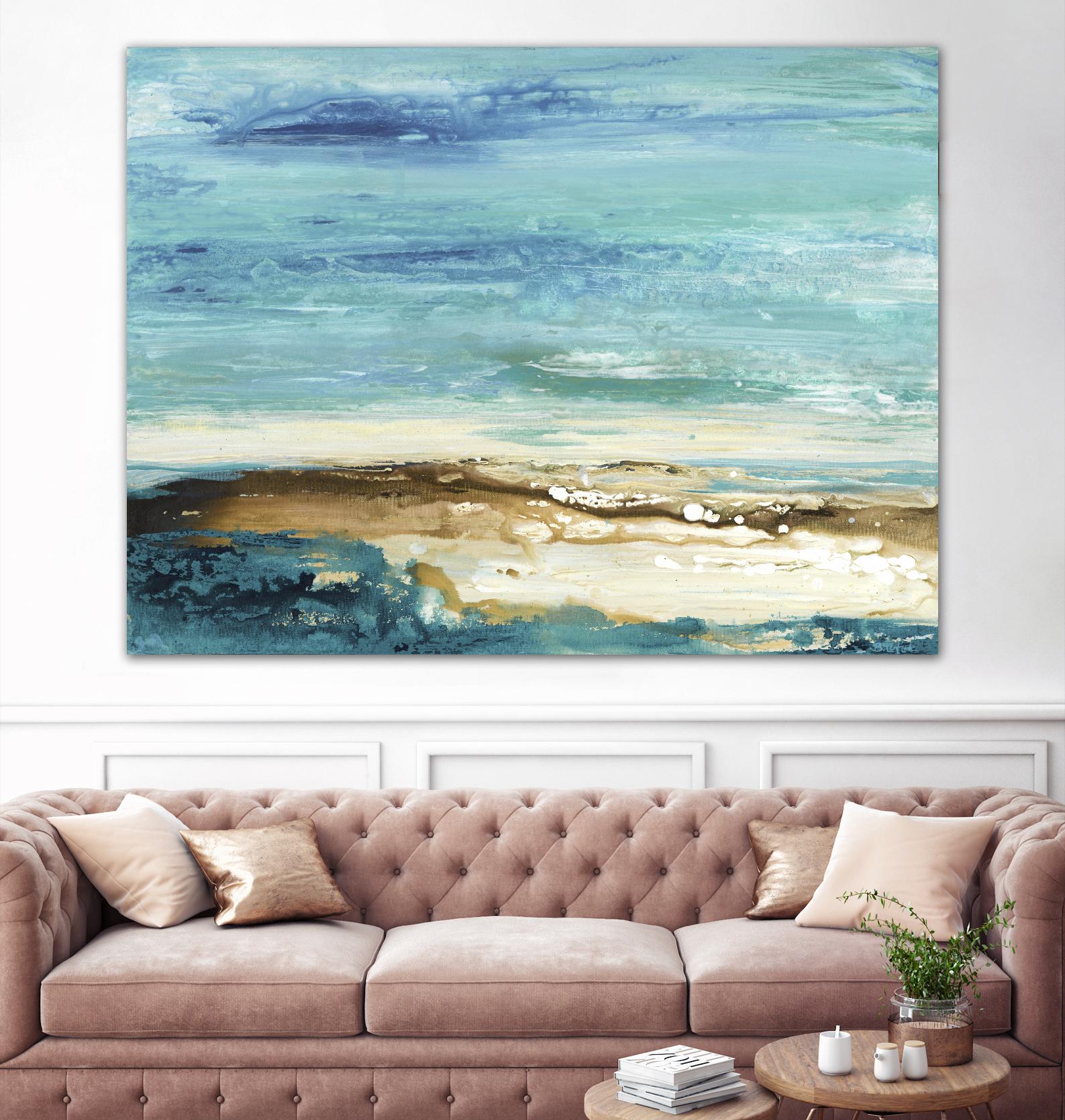 Beach Day by Grace Rowman on GIANT ART - white abstract