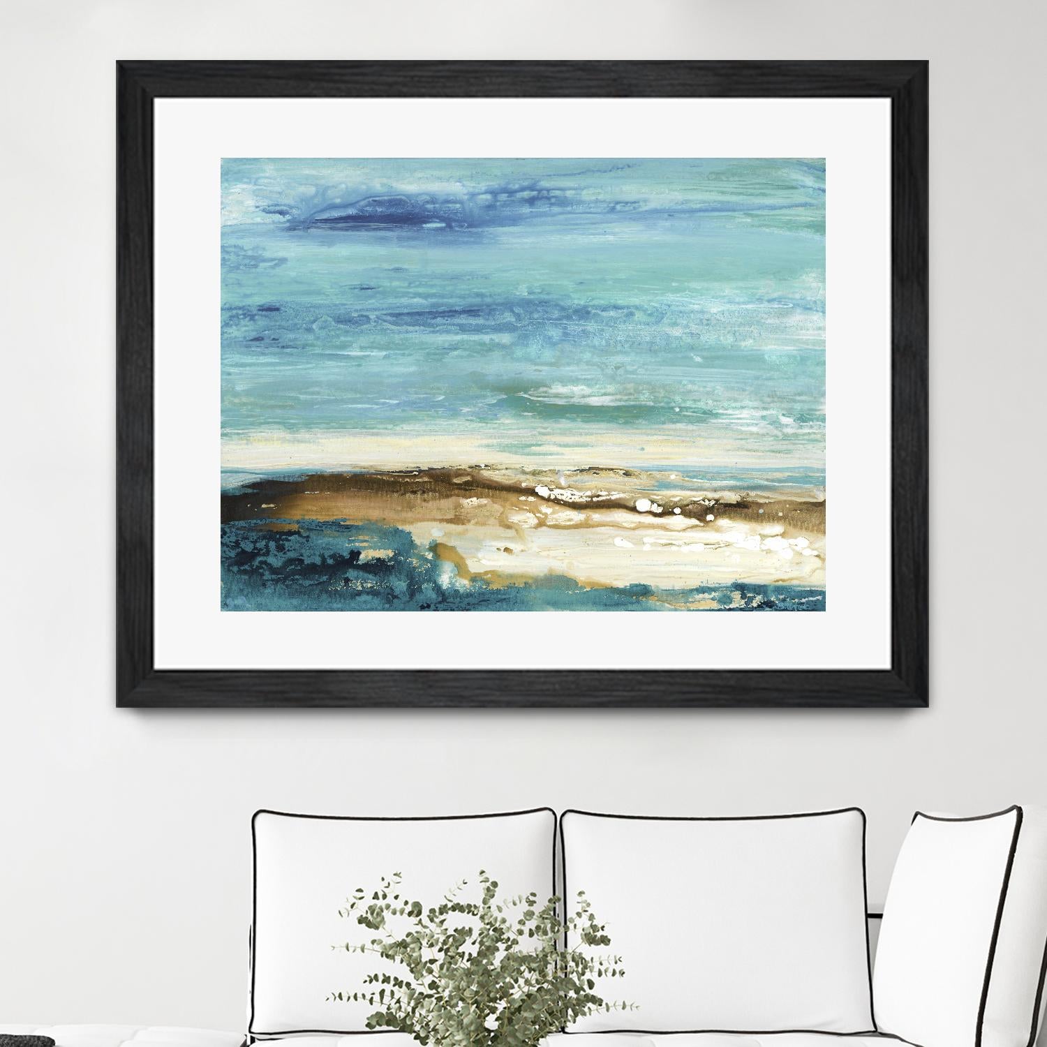 Beach Day by Grace Rowman on GIANT ART - white abstract