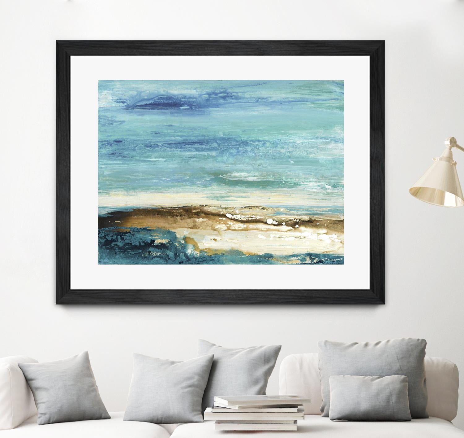 Beach Day by Grace Rowman on GIANT ART - white abstract