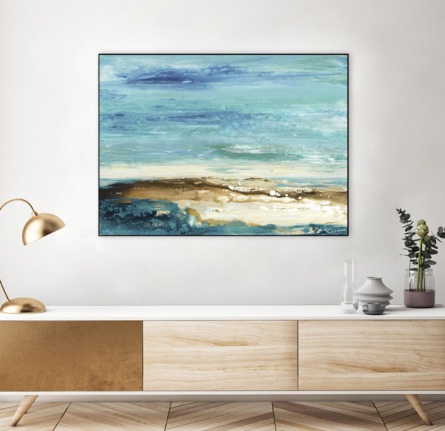 Beach Day by Grace Rowman on GIANT ART - white abstract