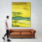 Buttercups by Beth ten Hove on GIANT ART - turquoise abstract