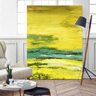 Buttercups by Beth ten Hove on GIANT ART - turquoise abstract