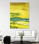 Buttercups by Beth ten Hove on GIANT ART - turquoise abstract