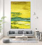 Buttercups by Beth ten Hove on GIANT ART - turquoise abstract