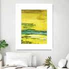 Buttercups by Beth ten Hove on GIANT ART - turquoise abstract