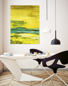 Buttercups by Beth ten Hove on GIANT ART - turquoise abstract