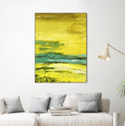 Buttercups by Beth ten Hove on GIANT ART - turquoise abstract