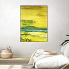 Buttercups by Beth ten Hove on GIANT ART - turquoise abstract