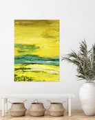 Buttercups by Beth ten Hove on GIANT ART - turquoise abstract