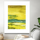 Buttercups by Beth ten Hove on GIANT ART - turquoise abstract