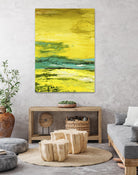 Buttercups by Beth ten Hove on GIANT ART - turquoise abstract