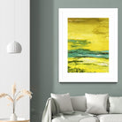 Buttercups by Beth ten Hove on GIANT ART - turquoise abstract