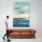 Spring Transformations by Grace Rowman on GIANT ART - cyan abstract