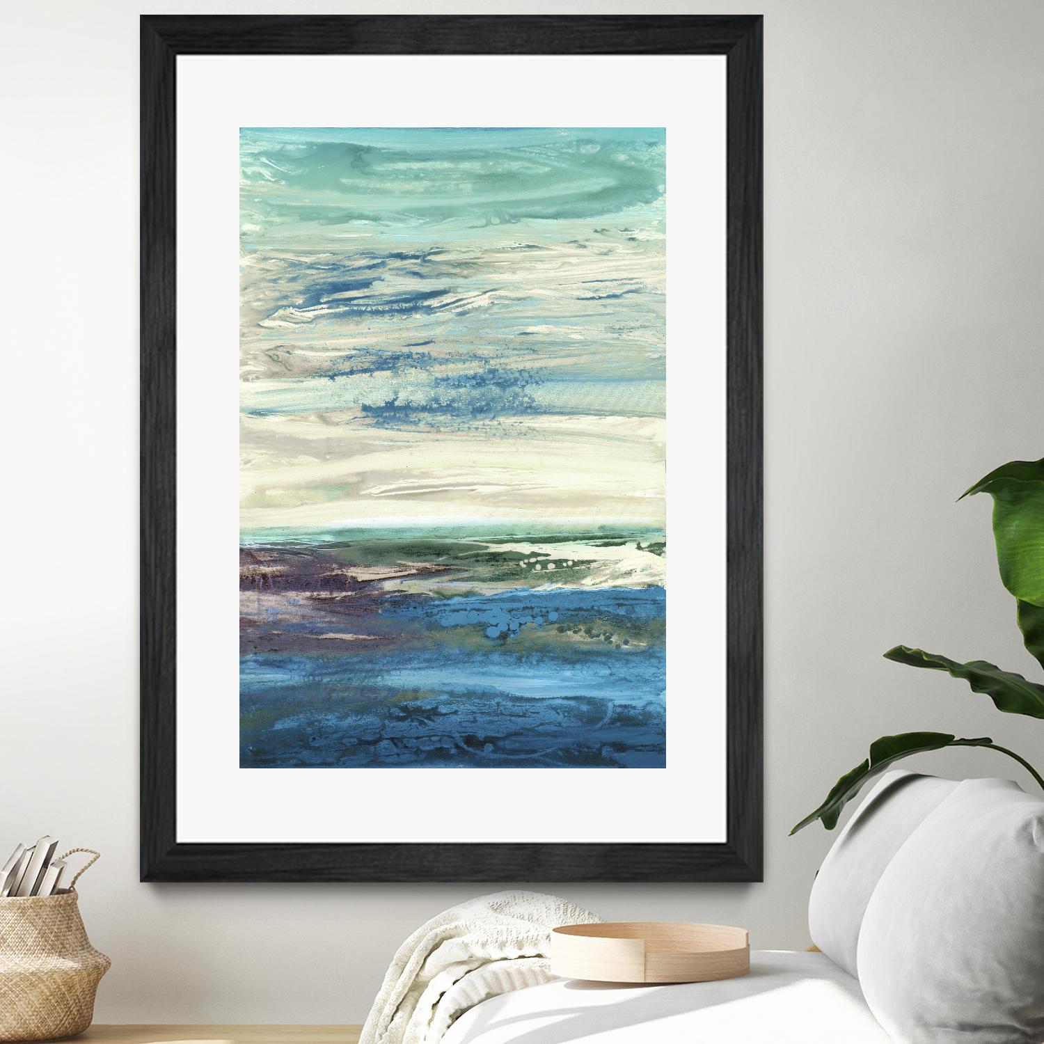 Spring Transformations by Grace Rowman on GIANT ART - cyan abstract