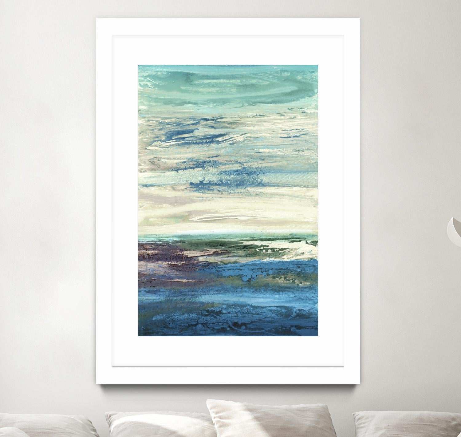 Spring Transformations by Grace Rowman on GIANT ART - cyan abstract