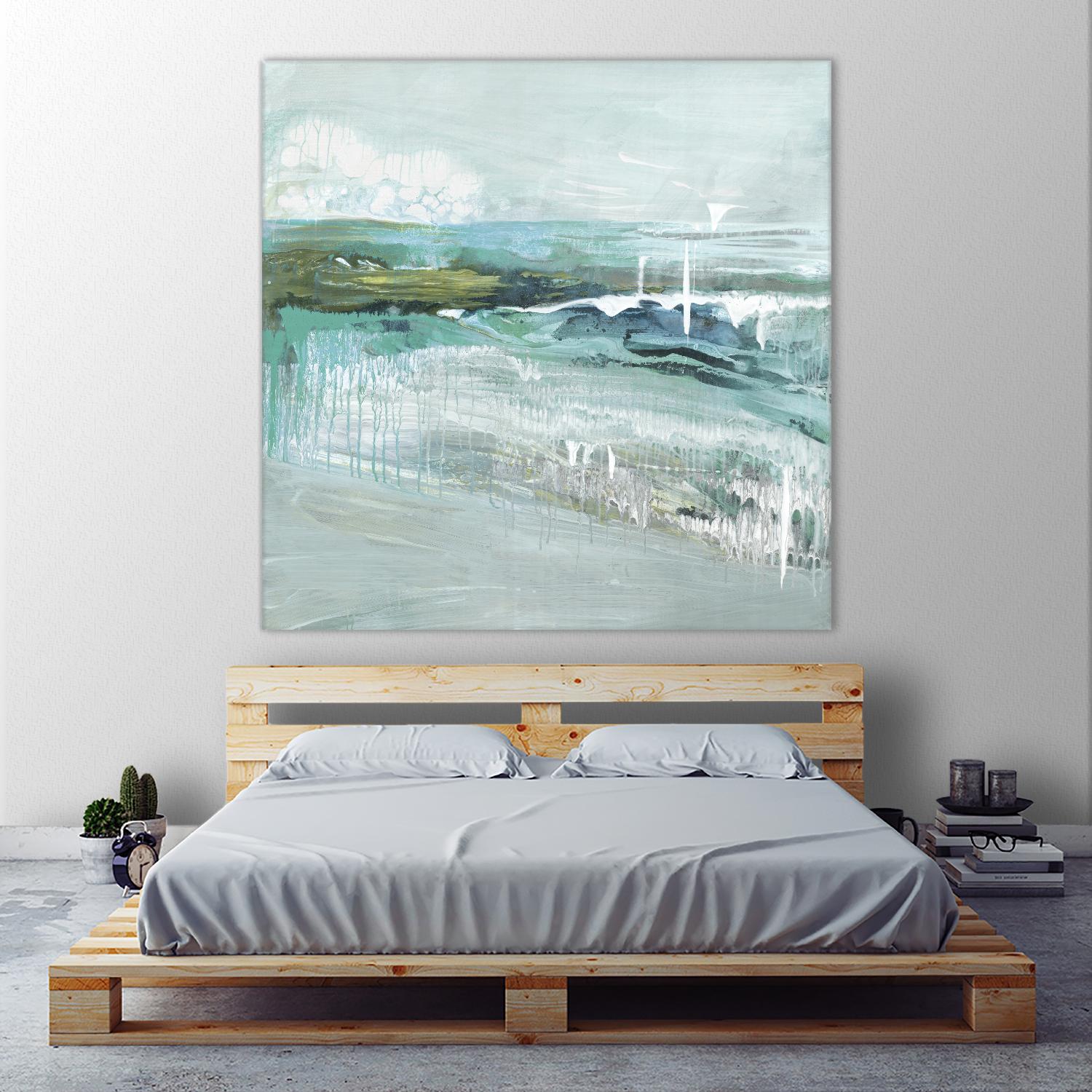 Beneath the Surface by Grace Rowman on GIANT ART - blue abstract