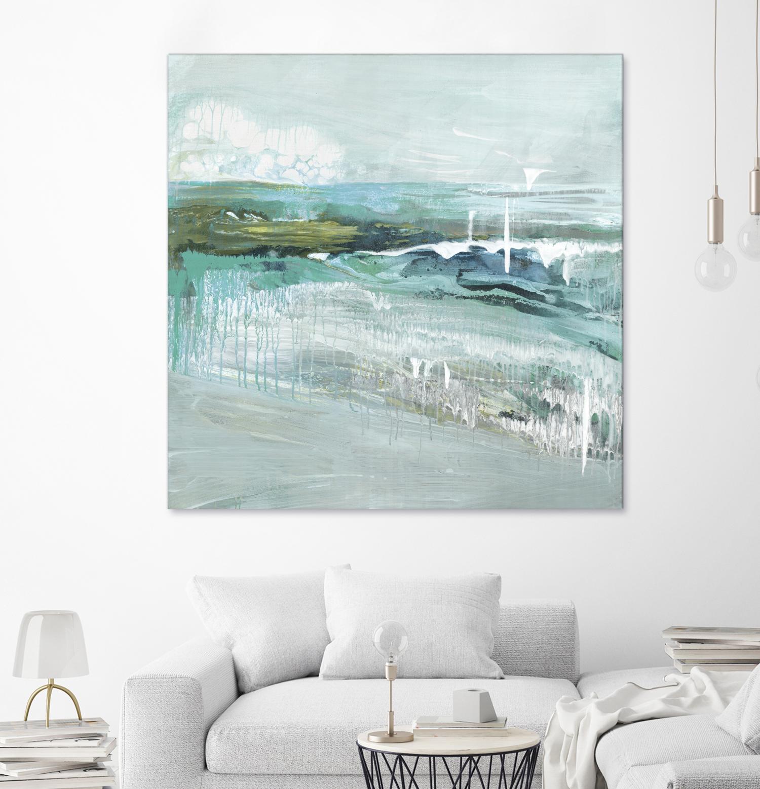 Beneath the Surface by Grace Rowman on GIANT ART - blue abstract