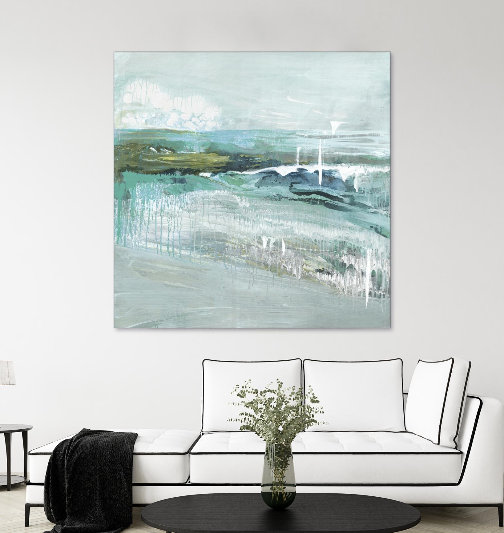 Beneath the Surface by Grace Rowman on GIANT ART - blue abstract