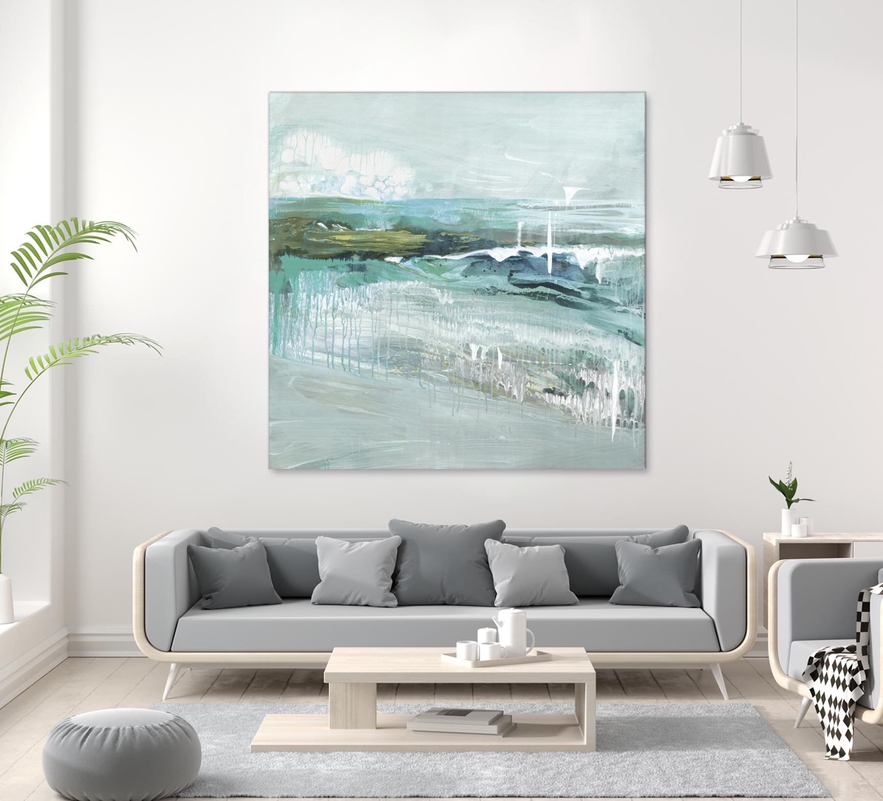 Beneath the Surface by Grace Rowman on GIANT ART - blue abstract