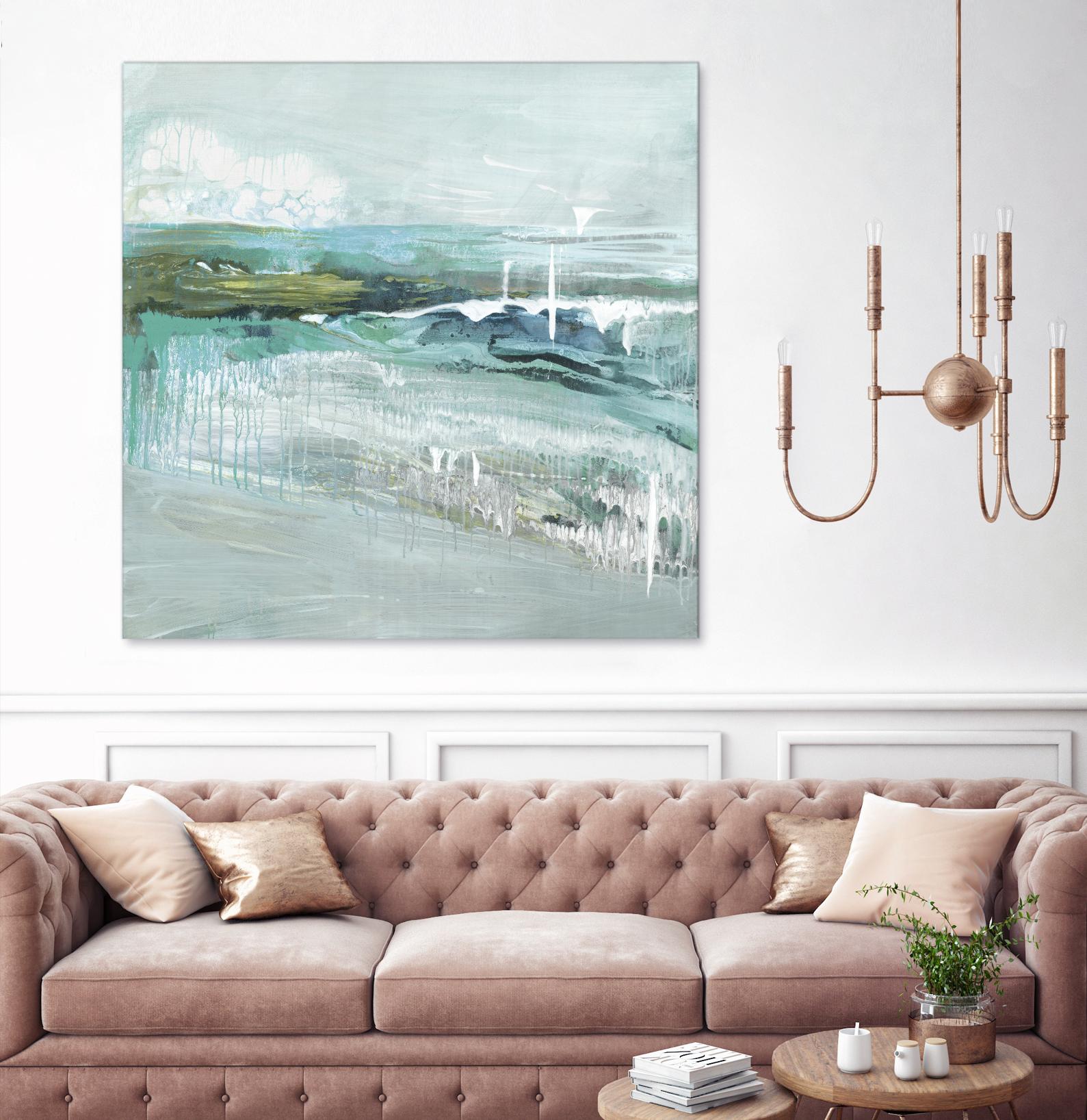 Beneath the Surface by Grace Rowman on GIANT ART - blue abstract