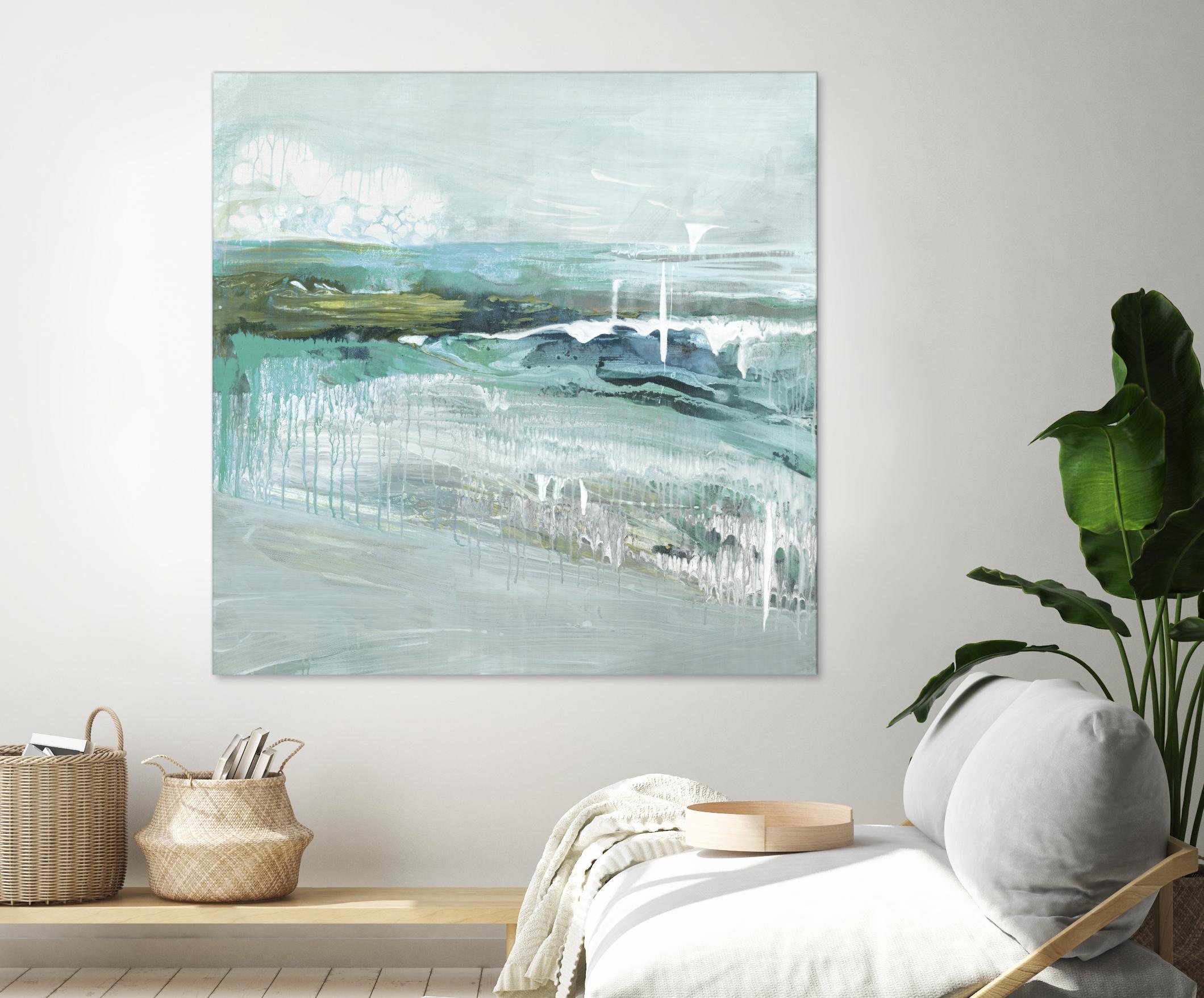 Beneath the Surface by Grace Rowman on GIANT ART - blue abstract