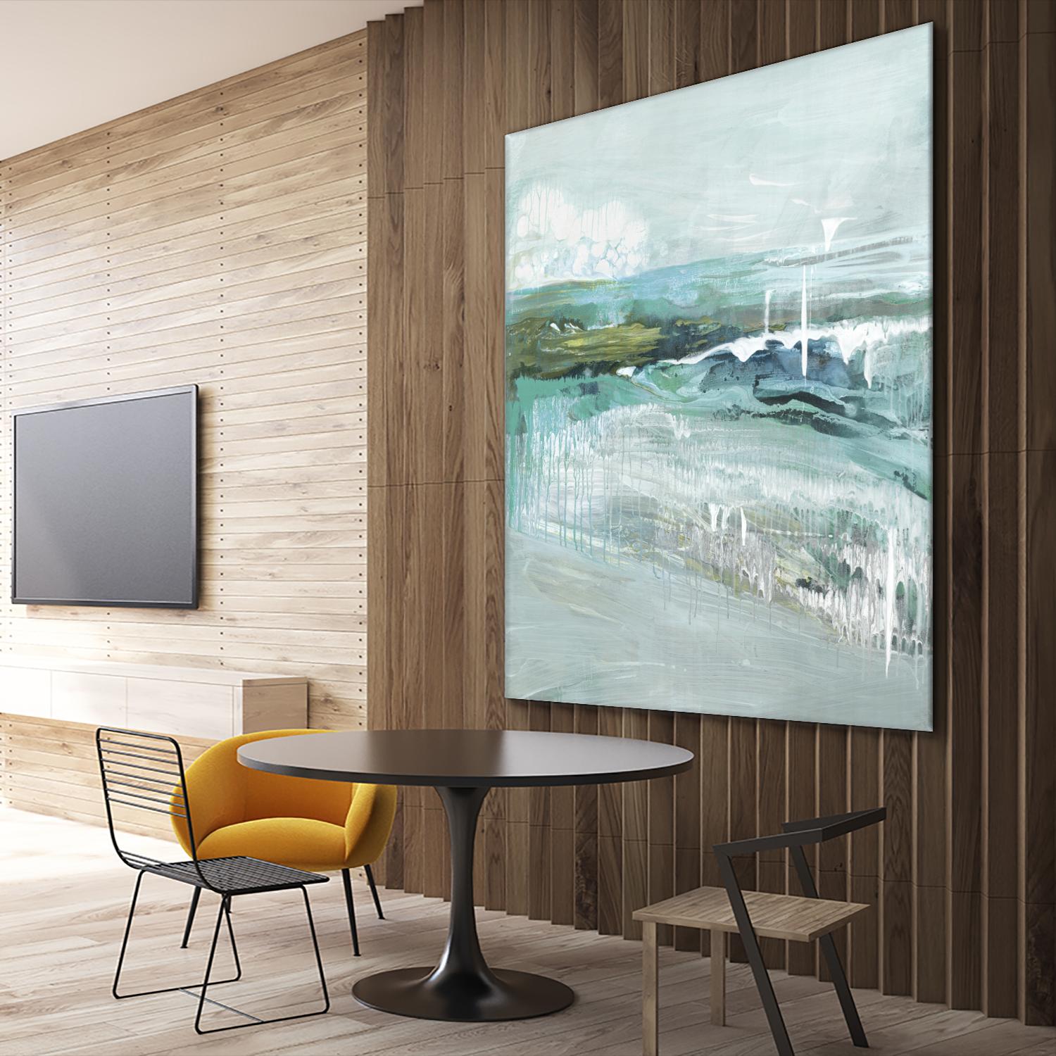 Beneath the Surface by Grace Rowman on GIANT ART - blue abstract