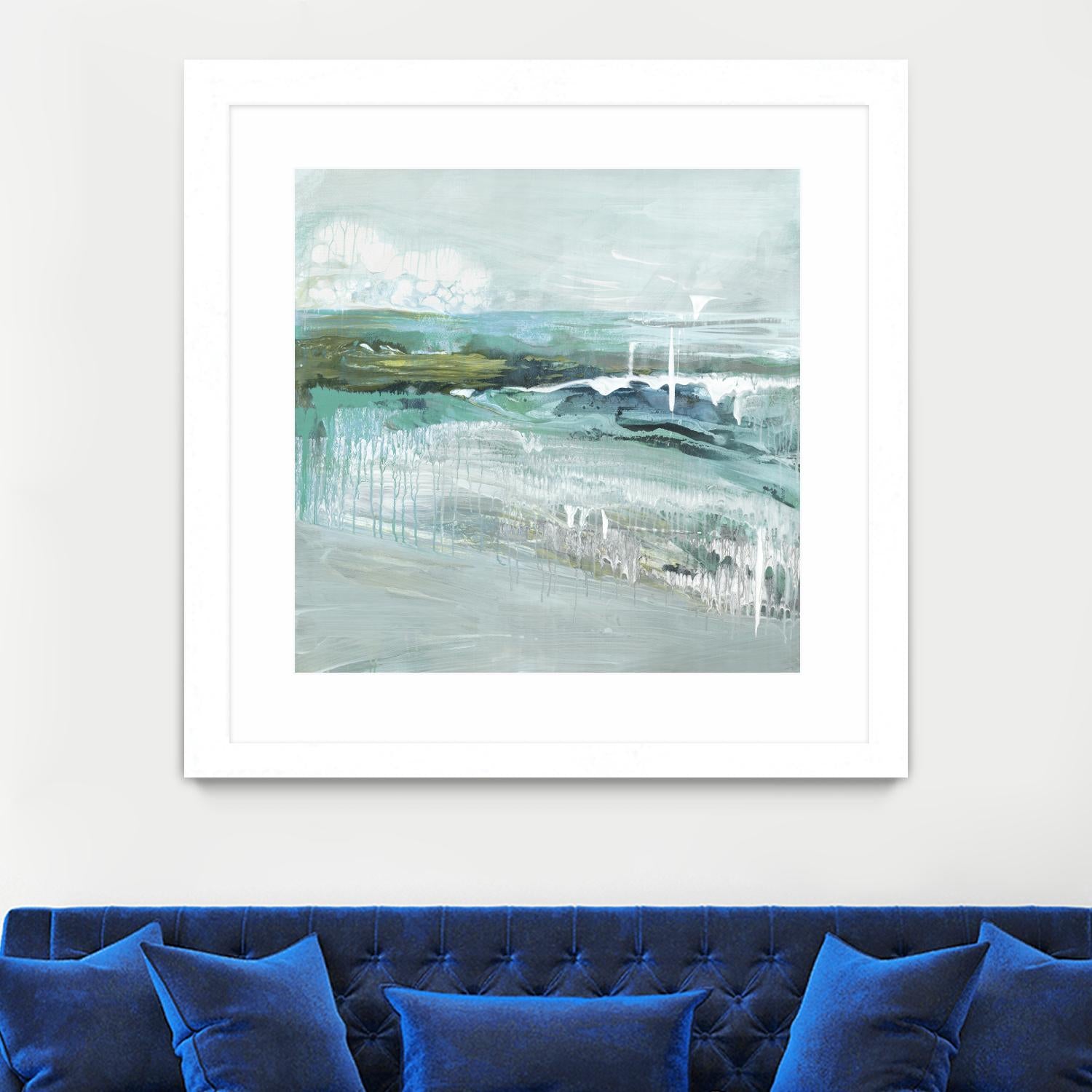 Beneath the Surface by Grace Rowman on GIANT ART - blue abstract