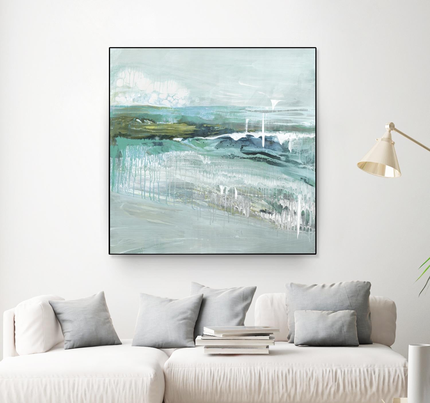 Beneath the Surface by Grace Rowman on GIANT ART - blue abstract