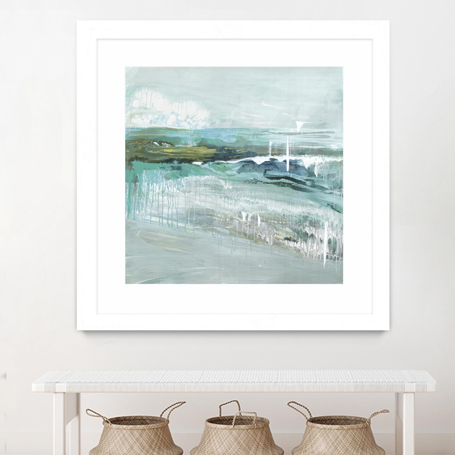 Beneath the Surface by Grace Rowman on GIANT ART - blue abstract