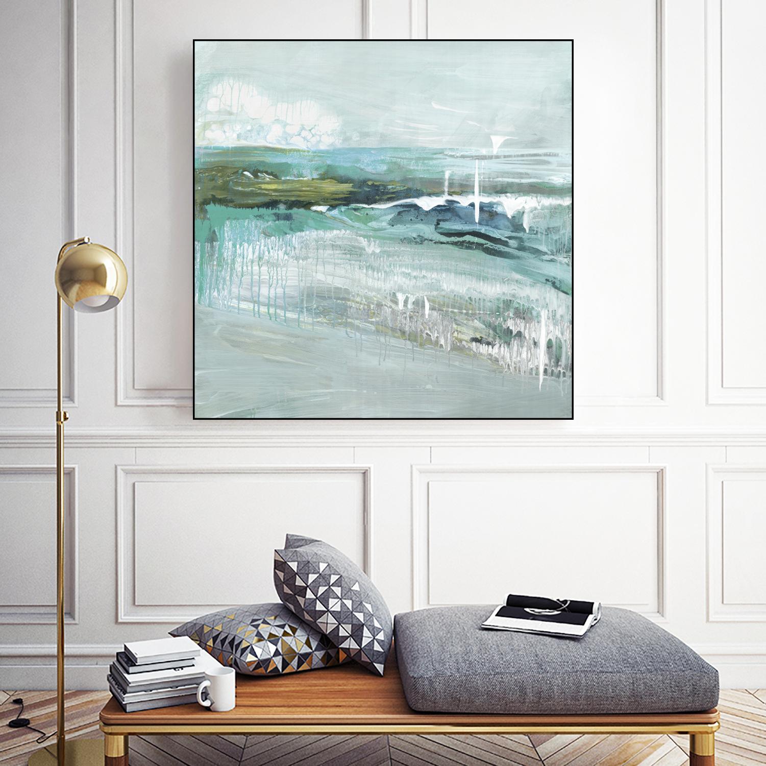 Beneath the Surface by Grace Rowman on GIANT ART - blue abstract