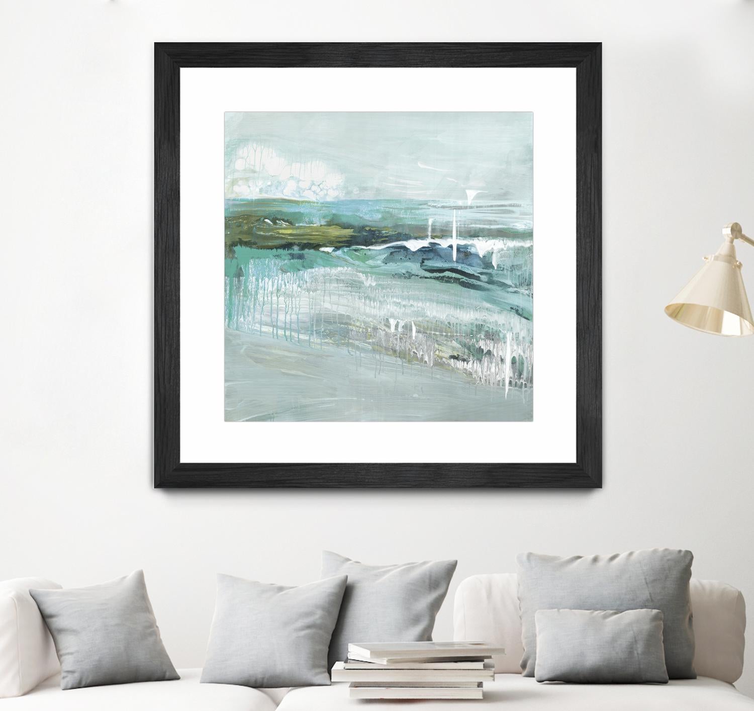 Beneath the Surface by Grace Rowman on GIANT ART - blue abstract