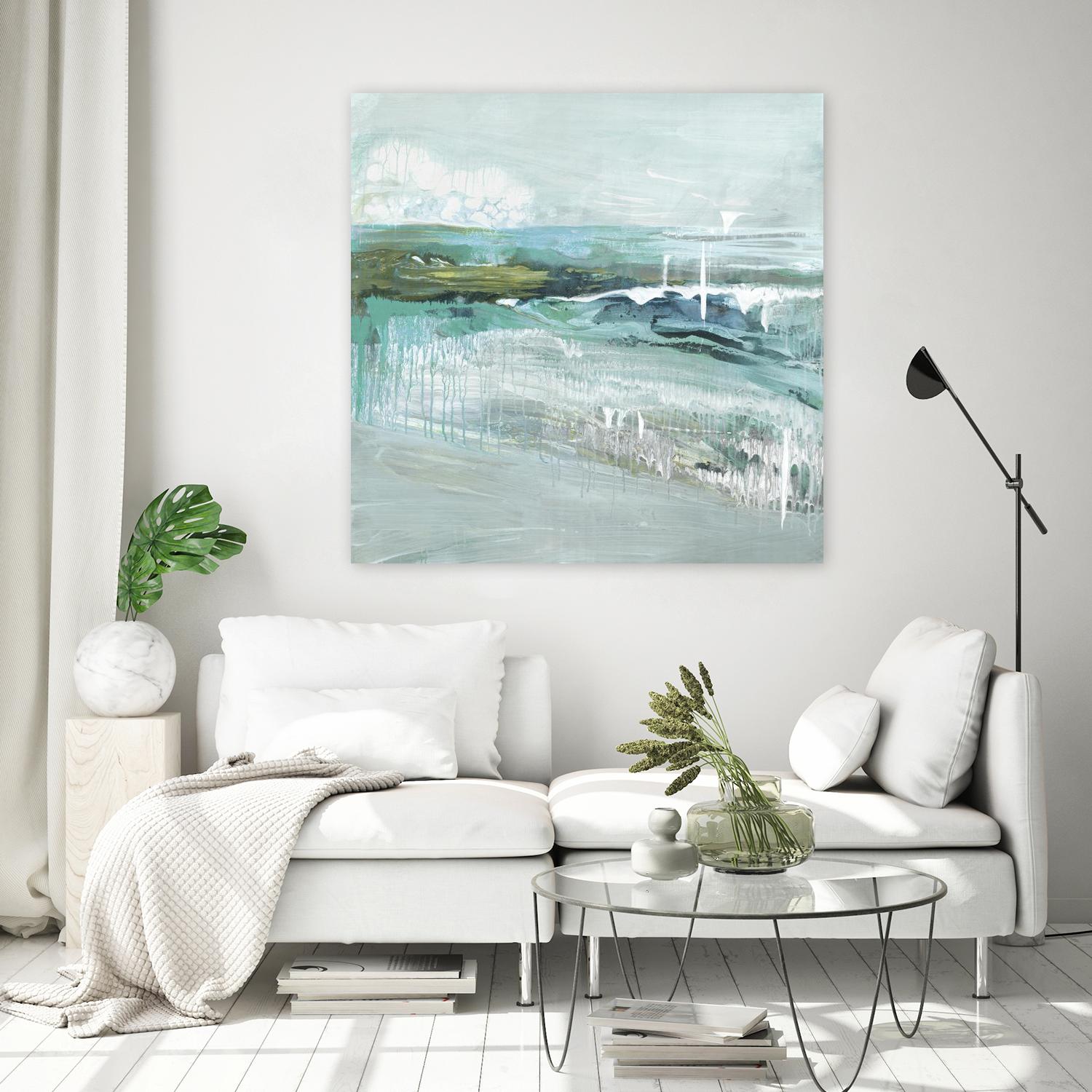 Beneath the Surface by Grace Rowman on GIANT ART - blue abstract