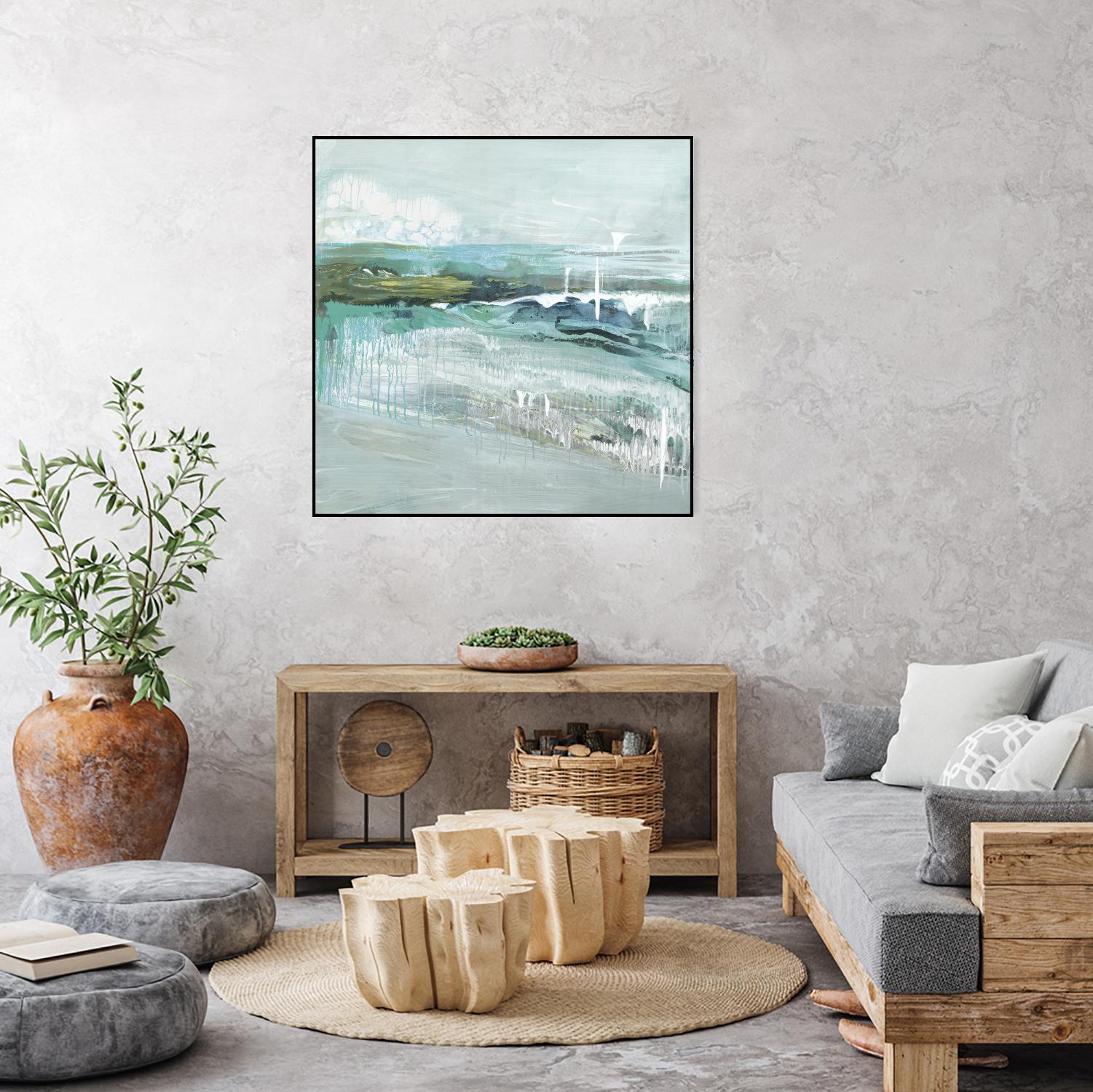 Beneath the Surface by Grace Rowman on GIANT ART - blue abstract