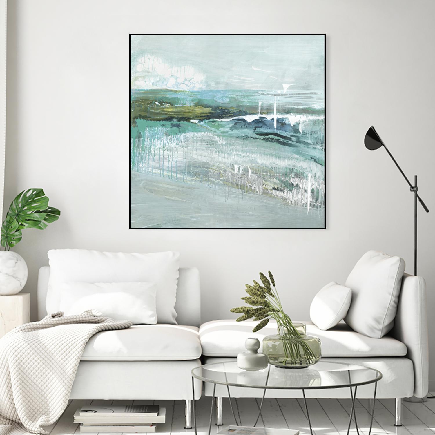 Beneath the Surface by Grace Rowman on GIANT ART - blue abstract