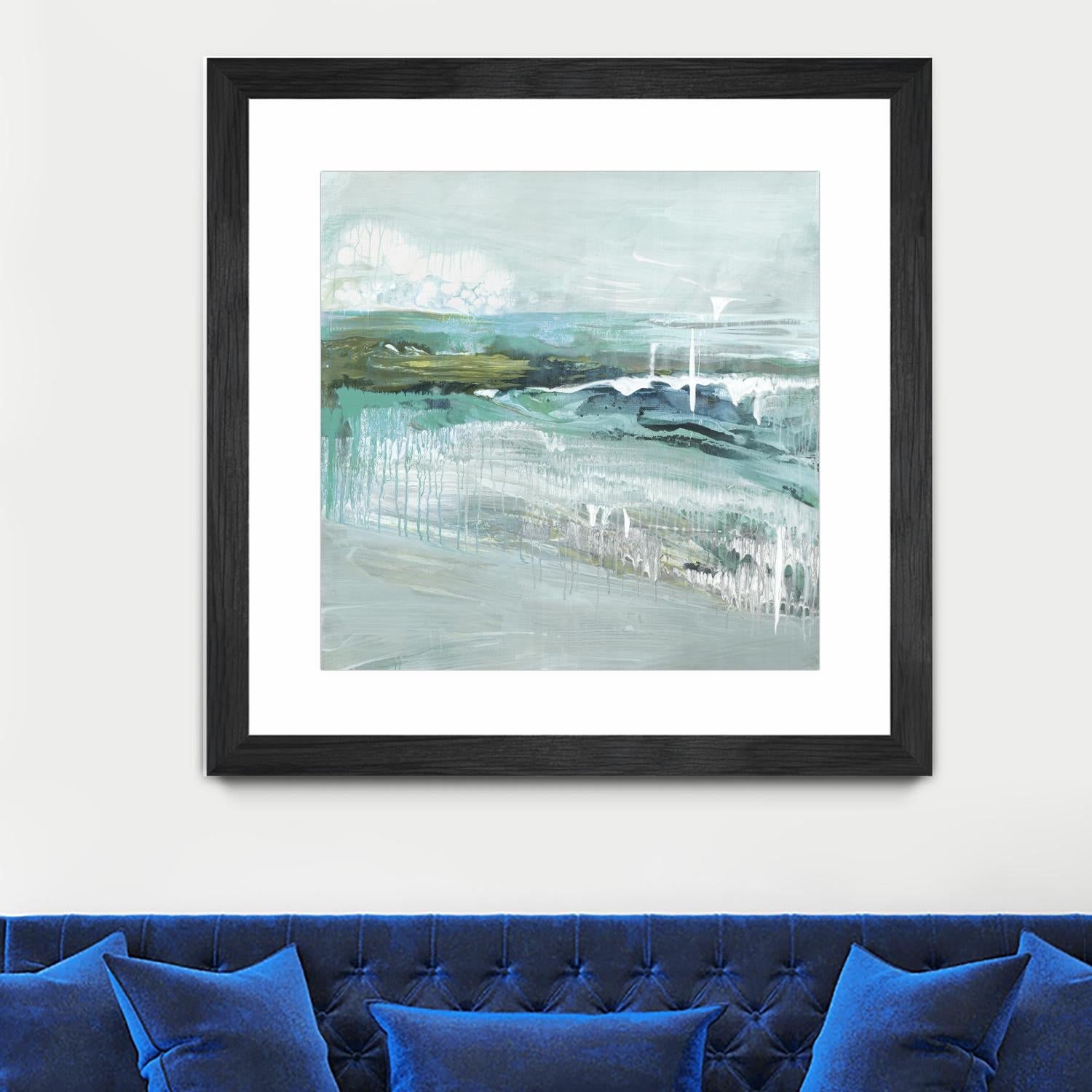 Beneath the Surface by Grace Rowman on GIANT ART - blue abstract