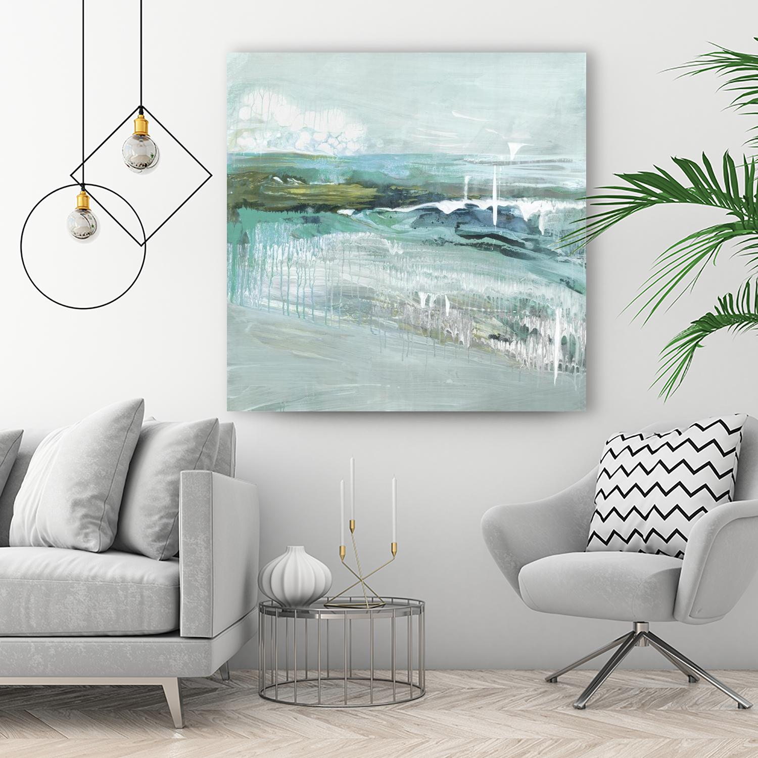 Beneath the Surface by Grace Rowman on GIANT ART - blue abstract