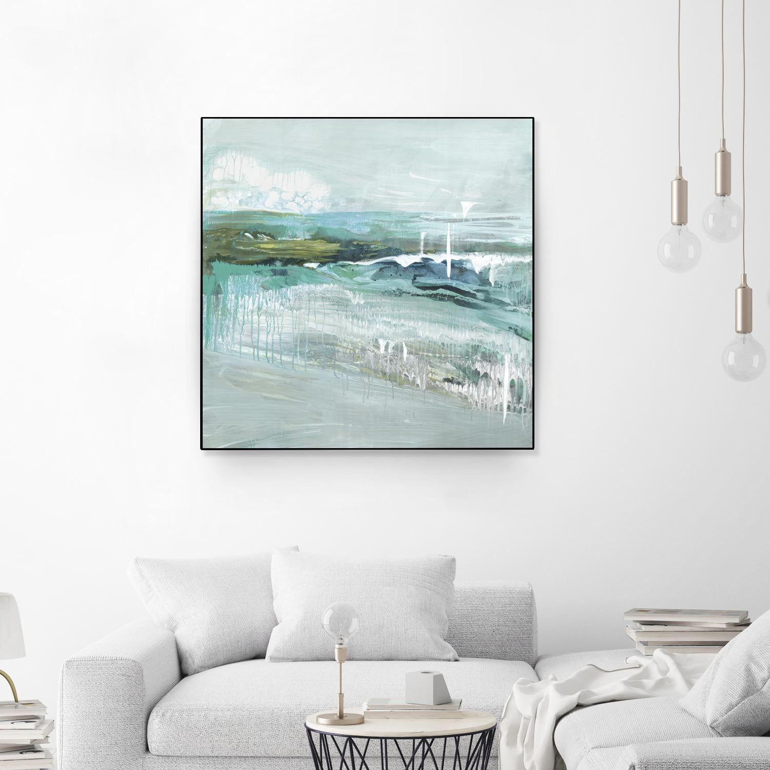 Beneath the Surface by Grace Rowman on GIANT ART - blue abstract