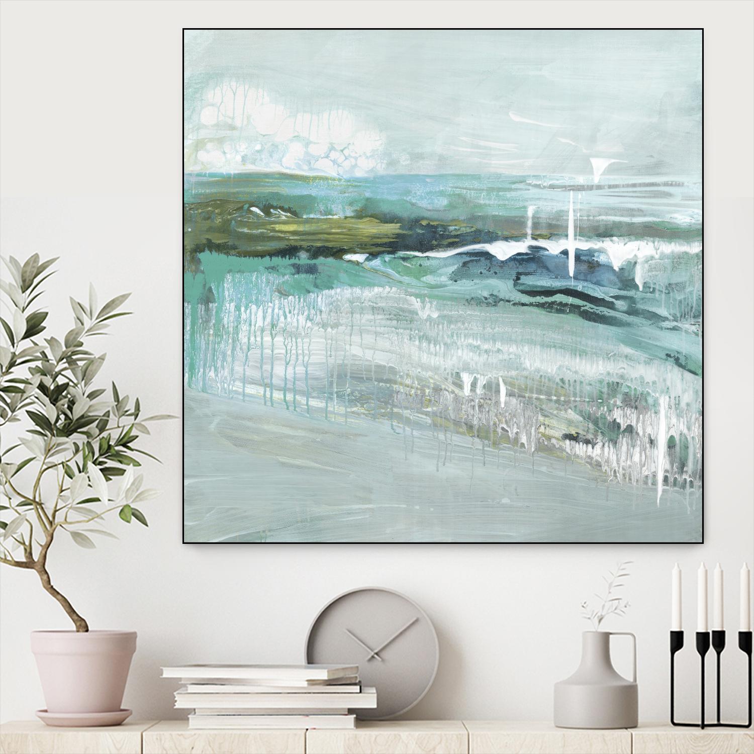 Beneath the Surface by Grace Rowman on GIANT ART - blue abstract