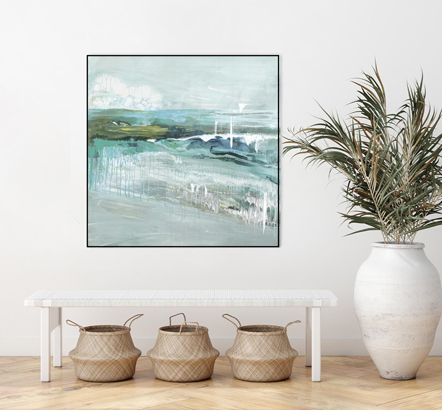 Beneath the Surface by Grace Rowman on GIANT ART - blue abstract